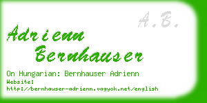 adrienn bernhauser business card